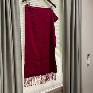 Super soft, like new pink silk scarf